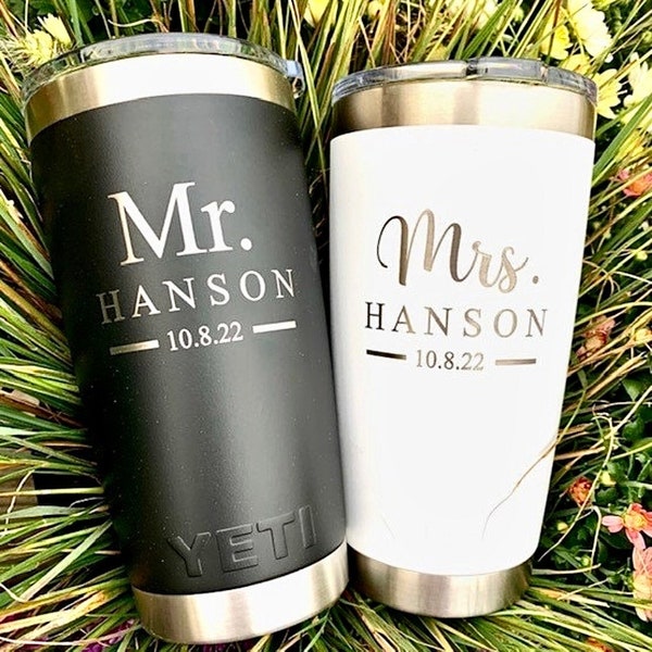 20oz Custom Engraved Yeti Rambler, Yeti Tumbler Personalized