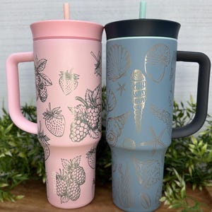 40oz Custom Engraved Owala Straw Tumbler