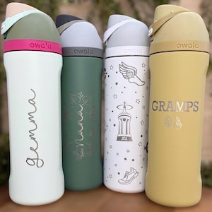Custom Engraved Owala Water Bottle - 24oz Stainless Steel Freesip - Etsy