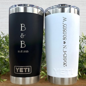 20oz Custom Engraved Yeti Rambler, Yeti Tumbler Personalized