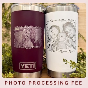Custom Engraved Photo Add-On | Processing Fee for Photo Engraving