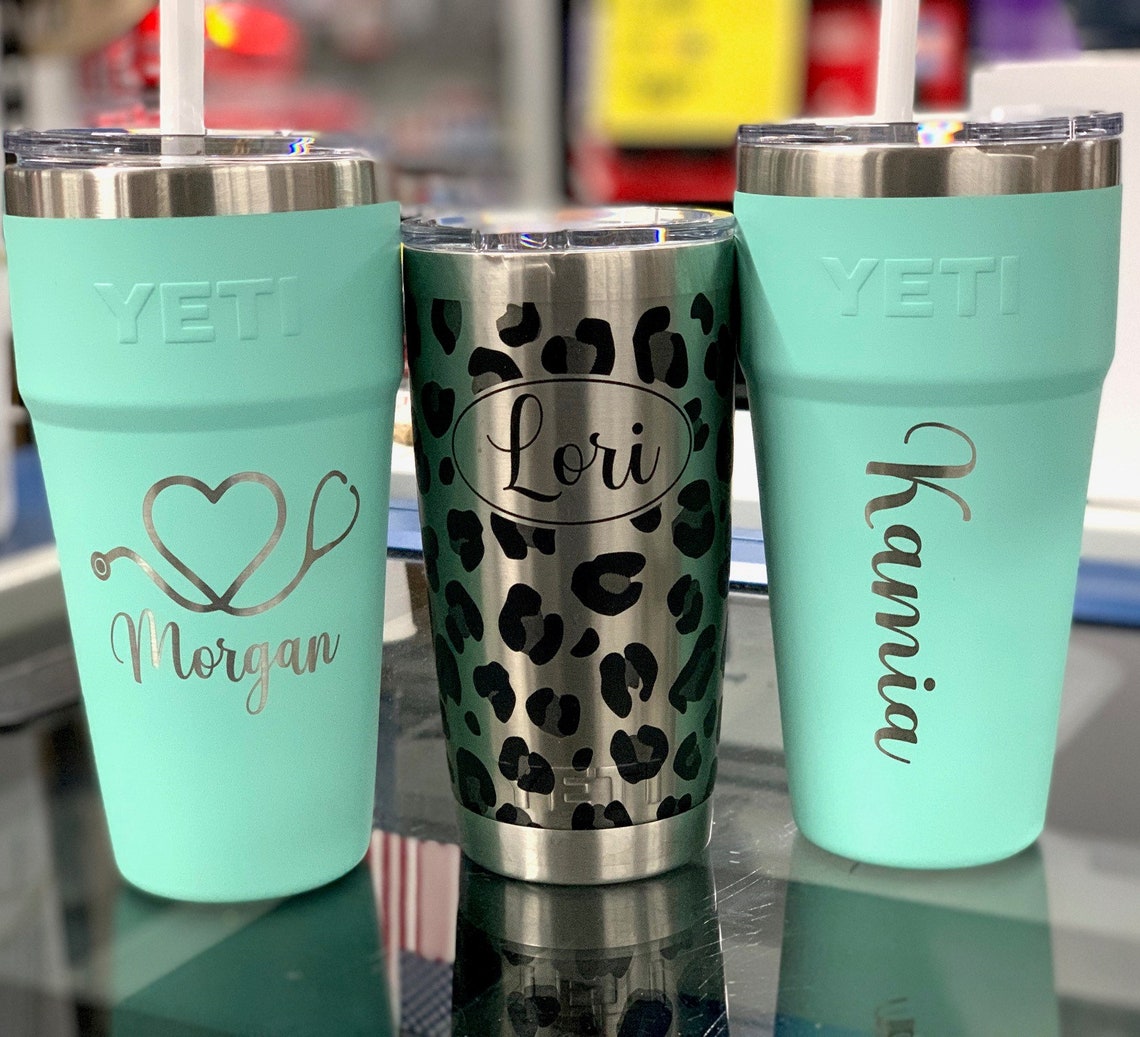 26oz Custom Engraved Stackable Yeti Straw Cup 26 Oz Rambler Etsy