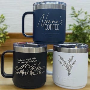 10oz Custom Engraved Yeti Coffee Mug Personalized