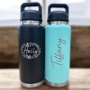 36oz Custom Engraved Yeti Chug Bottle