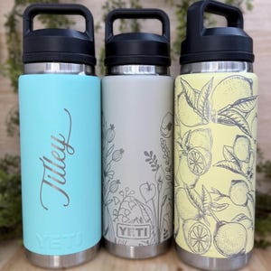 Custom Engraved 26oz Yeti Chug Bottle: Personalized Water Bottle