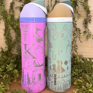 Custom Engraved Owala Water Bottle - 24oz Stainless Steel Freesip - Etsy