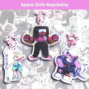 Gem Guardians Keychains| Durable Double Sided Keychain