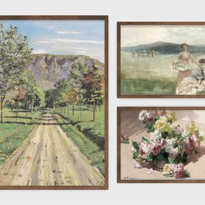 Vintage Gallery Wall Prints Art SET  Landscape Home Decor Digital PRINTABLE