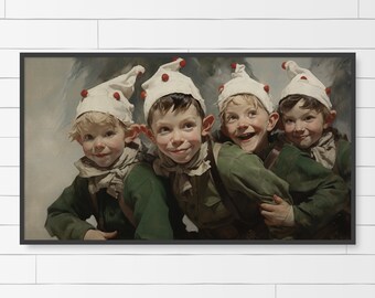 Frame TV Christmas Elves: mejora tu decoración navideña con Santas Elf