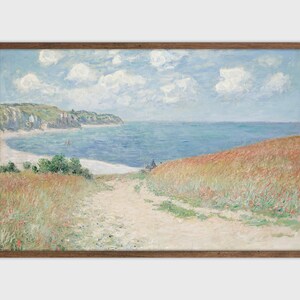 Antique Coastal Landscape Painting Vintage Landscape Art Printable Art