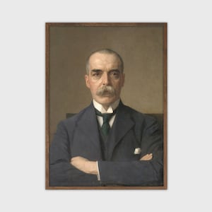 Gentleman Portrait Oil Painting Vintage Wall Art Print Digital PRINTABLE