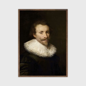Vintage Dark Academia Portrait Moody Portrait Cottage Decor Arte de pared imprimible para DESCARGA DIGITAL