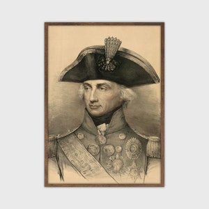 Portrait Painting Man Vintage Dark Academia Print