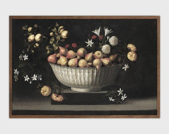 Farmhouse Kitchen Painting Vintage Print Fruit Still Life Printable Art