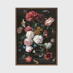 Flower Still Life Vintage Print Moody French Painting Decor Printable Art