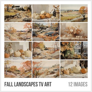 Frame TV Art Bundle - Fall Landscape Prints for Autumn Vibes and Thanksgiving Decor