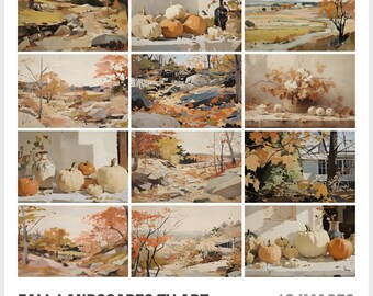 Frame TV Art Bundle - Fall Landscape Prints for Autumn Vibes and Thanksgiving Decor