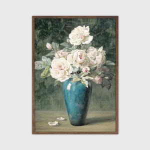 Vintage bloemenprint Cottage Wall Art Decor afdrukbare muurkunst