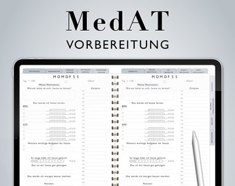 MedAT preparation learning plan medicine pass the entrance test MedAT 2024 learning strategy medat 100 days of learning studying medicine Austria med