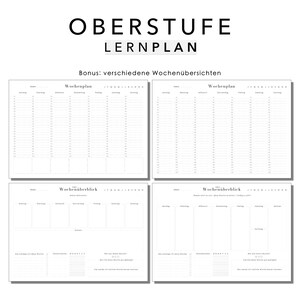 Learning plan upper level school high school time management 1.0 high school diploma planner undated PDF weekly planner goodnotes template daily plan monthly plan image 5