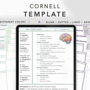 goodnotes Cornell template