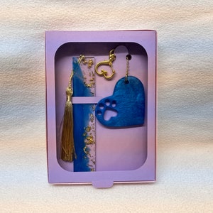 Drive safe keychain and bookmark set