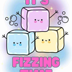 BP Inspired Digital Image &quot;It&#39;s Fizzing Time&quot; for Crafters Digital File Only
