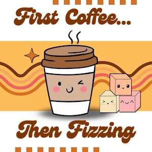 BP Inspired Digital Image &quot;But First Coffee&quot; for Crafters, Sublimation Digital File Only