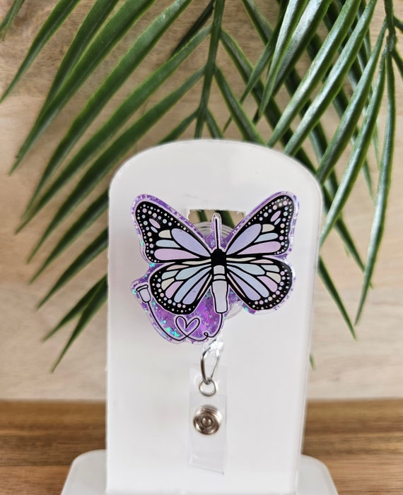 Butterfly Needle Badge Reel 