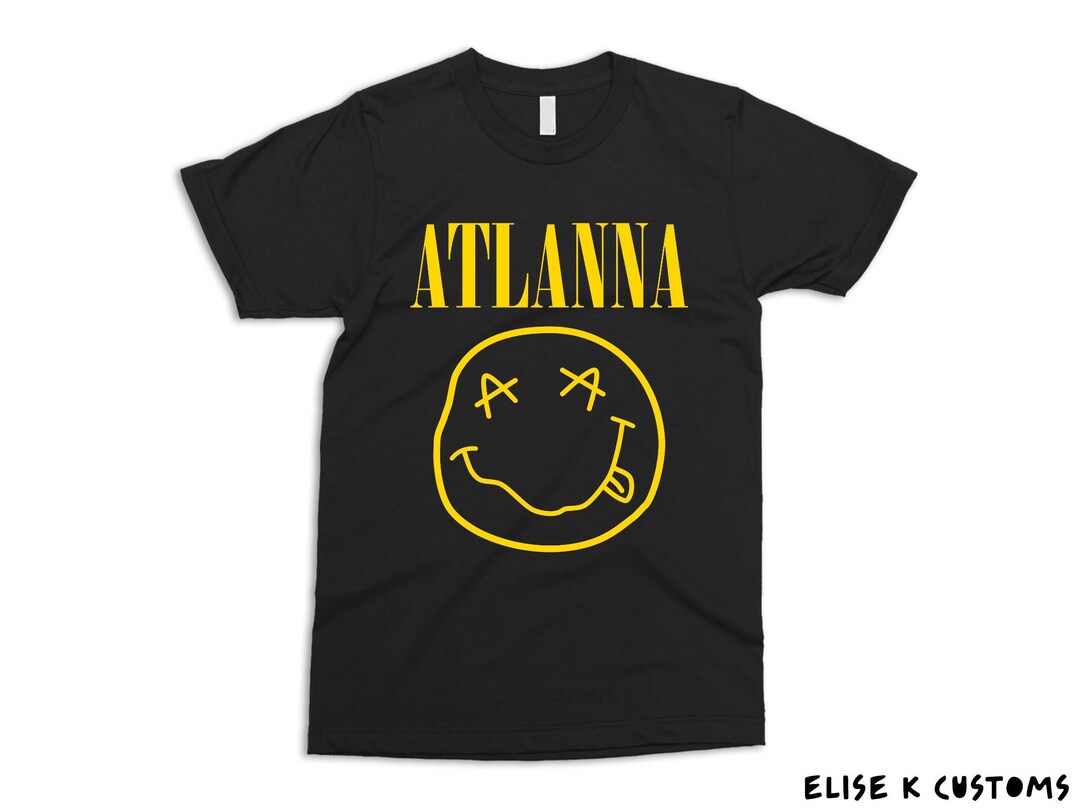 Atlanna Shirt Happy Face Shirt Parody Shirt Grunge Bands 90s Grunge