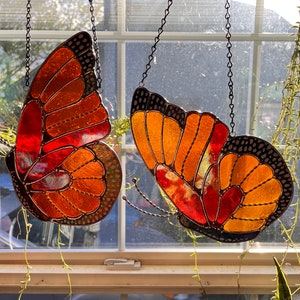 PRE-ORDER Monarch Butterfly Stained Glass Suncatcher