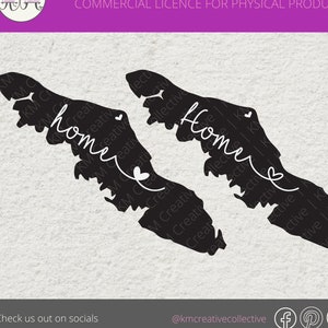 Vancouver Island Home SVG | Vancouver Island SVG | Home SVG | Het Silhouet Svg van het eiland | Eilandhuis Svg | Brits-Columbia Svg | Liefde thuis Svg