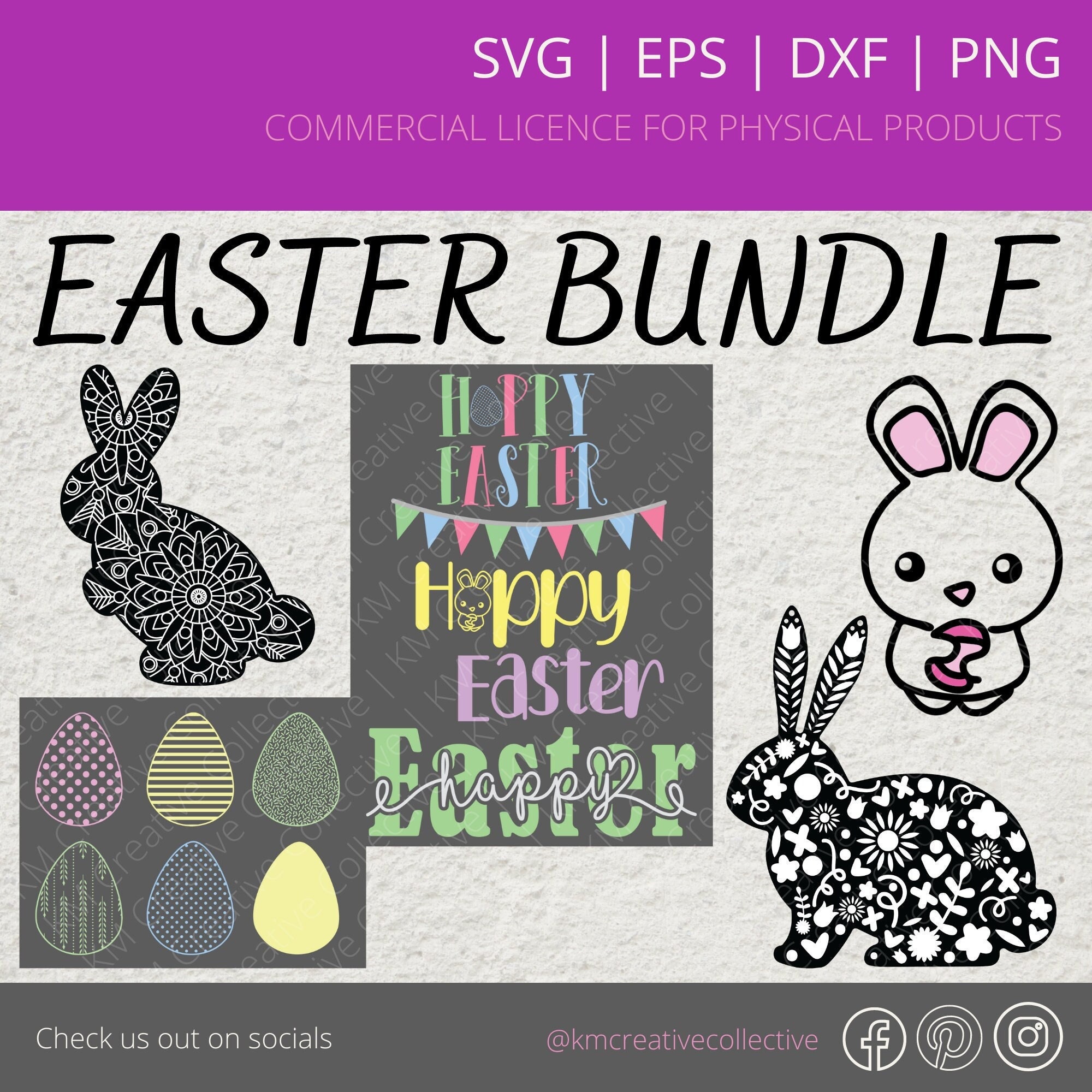 Easter Bundle SVG | Easter SVG | Cute SVG | Easter Bunny Svg | Easter ...