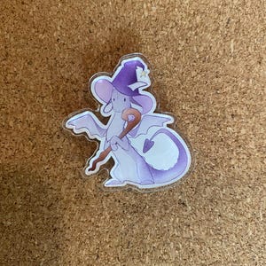 Wizard Dragon Pin | DND Pins | Resin Pin | Rubber Pin Backing