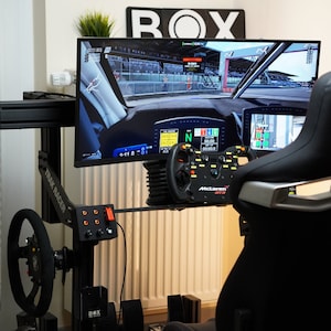 LED Button Box Sim Racing Desk Clamp Encoder Start/stop Momentaty ...