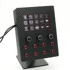 Soporte y caja de botones Elgato Stream Deck con botones LED | 3 codificadores | 8 botones | 17 botones funcionales | Cable de 1,8 m | Plug and play