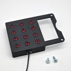 LED Button Box Sim Racing for Fanatec CSL DD Wheel Base 12 Functions No ...