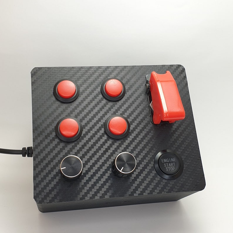 Button Box Sim Racing USB Desk Clamp Encoder Start/stop - Etsy