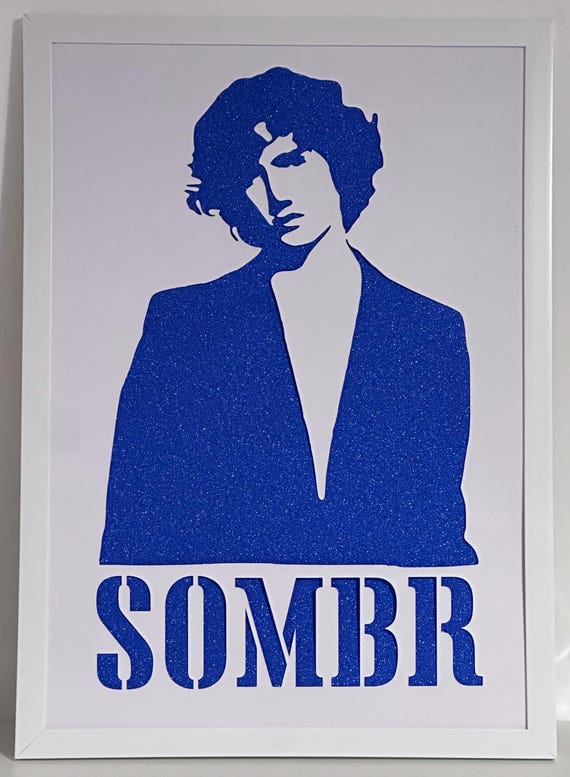 Handcrafted A4 Framed Sombr Card Cut Wall Art - Perfect for Fans