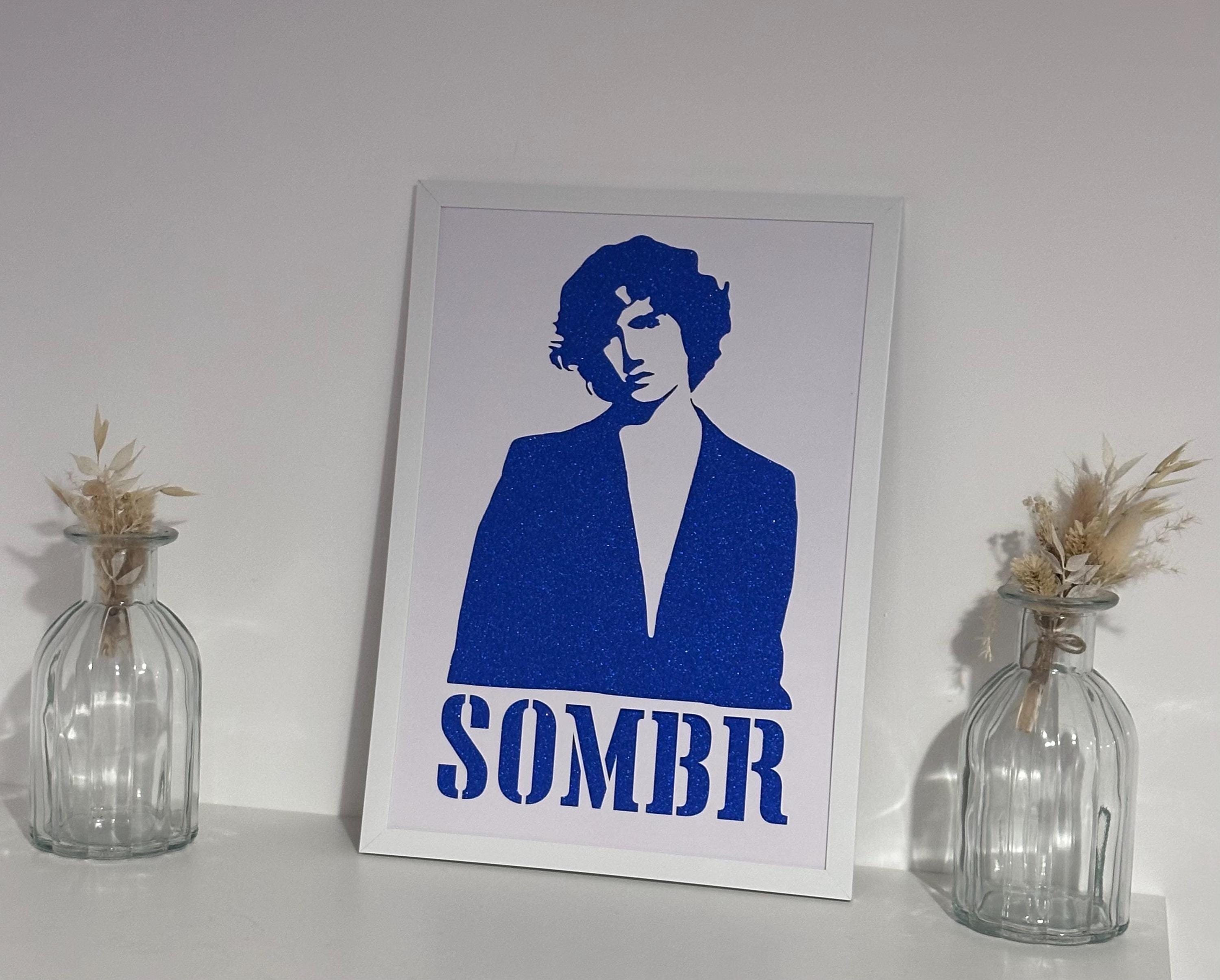 Handcrafted A4 Framed Sombr Card Cut Wall Art - Perfect for Fans