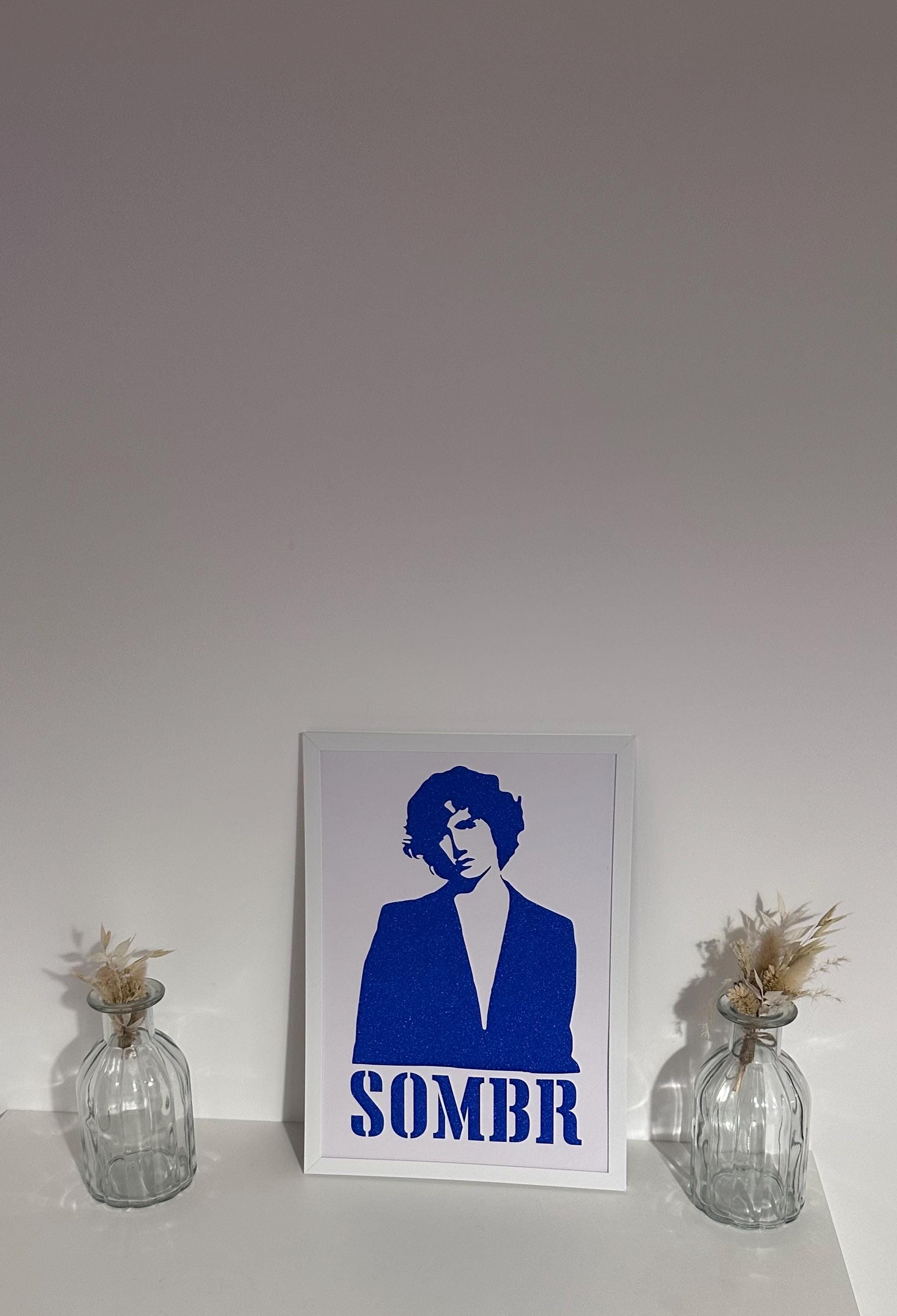 Handcrafted A4 Framed Sombr Card Cut Wall Art - Perfect for Fans