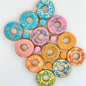 Dog Donuts - Dog Treats - Dog Cookies - Iced Dog Cookies - Cute Dog Treats - Dog Gifts
