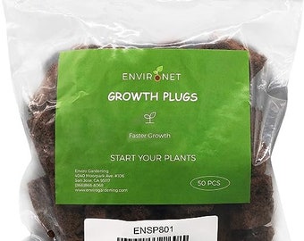 Environet Seed Starter Plugs, Growth Plugs for Seed Starting, Hydroponic and Soil Applications