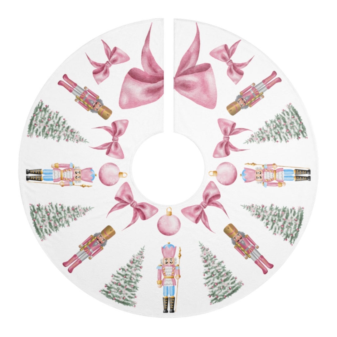 Pink Nutcracker Christmas Tree Door Backdrop RR6-48