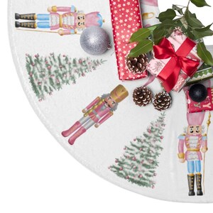 Pink Nutcracker Christmas Tree Door Backdrop RR6-48