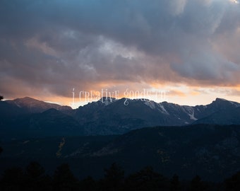 Rocky Mountain National Park Sunset Landscape Photo