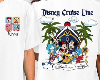 Camiseta familiar personalizada de Disney Cruise Line, camiseta de Disney Cruise, camiseta de Disney Cruise 2026, camiseta de Disney Vacations, crucero familiar a juego