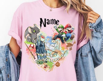 Comfort Colors® Custom Epic Universe Shirt, Universal Family Trip Shirt, Orlando Park Epic Universe Shirts, Super Mario shirt, Disney Shirt