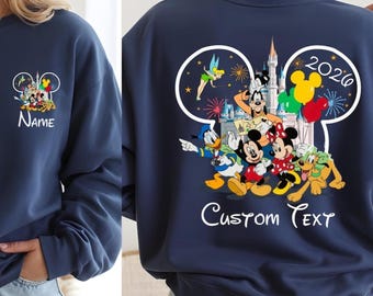 Disney Reise 2026 Sweatshirt, passendes Familie Disney Sweatshirt, personalisiertes Disney Familienurlaub Shirt, Disneyworld Familienurlaub Pullover