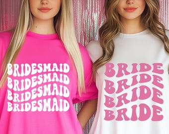 Comfort Colors® Bride Bridesmaid Shirt, Bridal Party Shirt, Matching Bridesmaid Shirt, Bridesmaid Gift, Bride Tee, Group Matching Tee